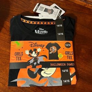 Disney NWT Minnie witch on broom SS tshirt Size girls 14/16